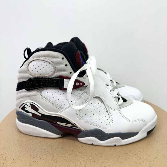 Air Jordan Women’s VIII Retro White Burgundy (CI1236-104) - Picture 12 of 13